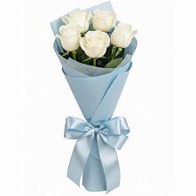 Букет 5 Белых роз Проуд #REPLACE_PRED# Экажево