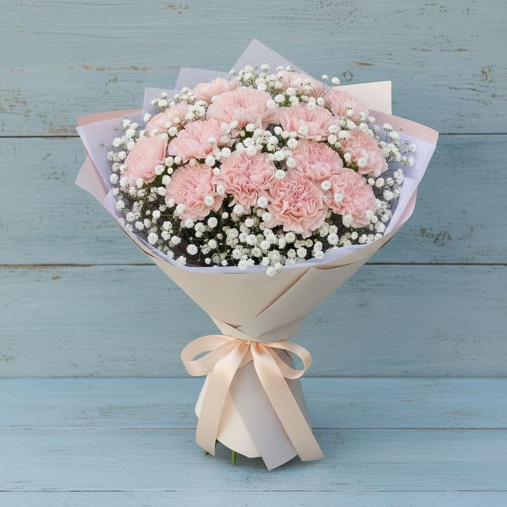 Букет цветов из: Гвоздики в Экажево