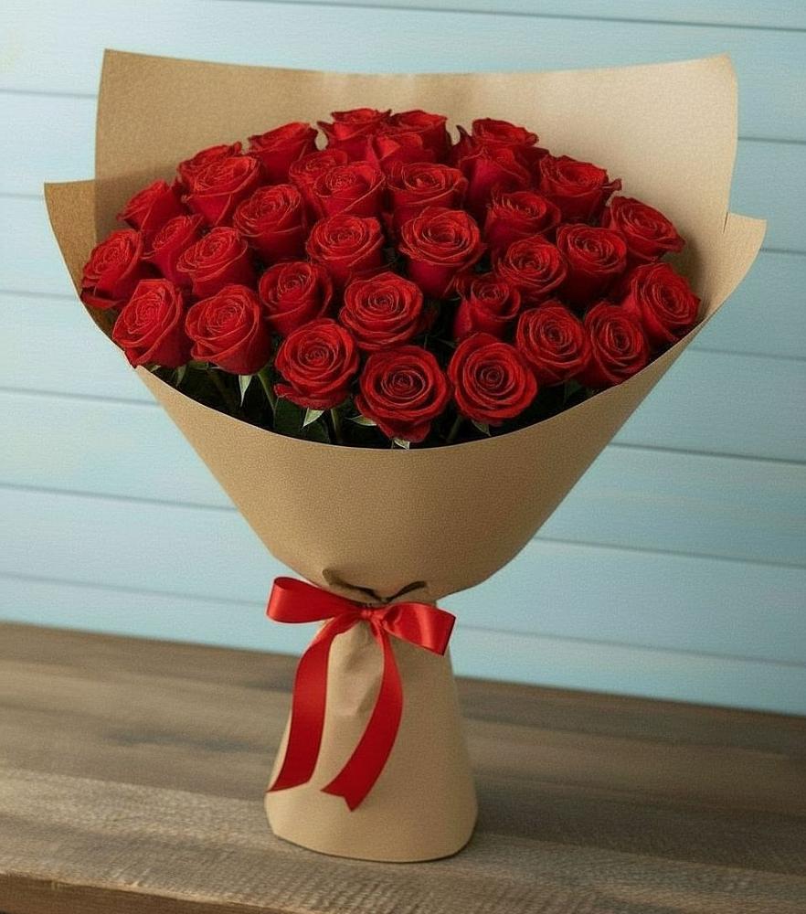 Букет Красные розы Милано в Экажево