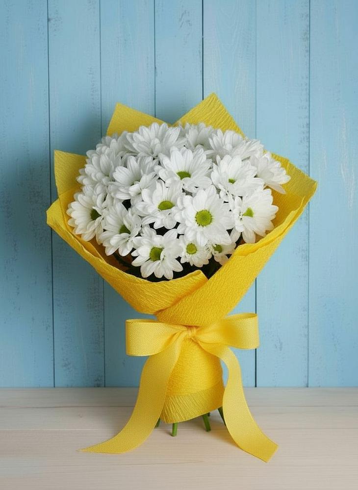 Букет цветов из: Хризантемы в Экажево