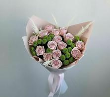 Букет цветов из:  Розы и Хризантемы #REPLACE_PRED# Экажево