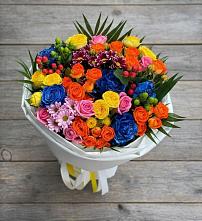 Букет цветов из:  Розы и Хризантемы в Экажево