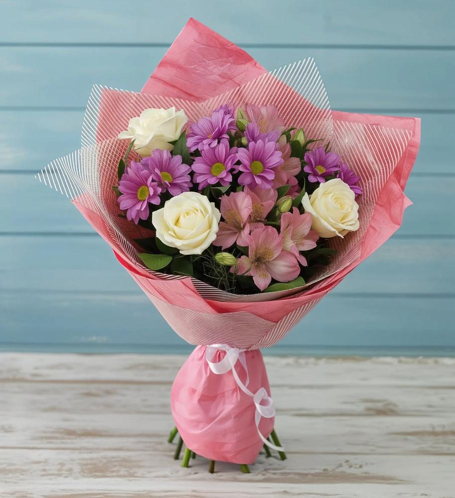 Букет цветов из: Герберы в Экажево