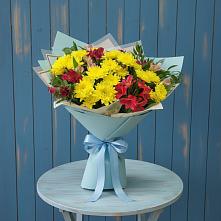 Букет цветов из:  Альстромерии и Хризантемы #REPLACE_PRED# Экажево